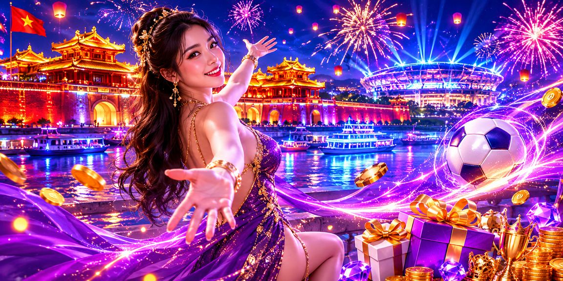 Không khí cá cược thể thao về đêm tại Huế dưới ánh đèn neon sặc sỡ